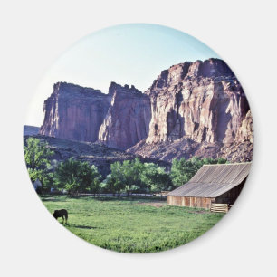 Ranger Horse Corral - Capitol Reef National Park Magnet