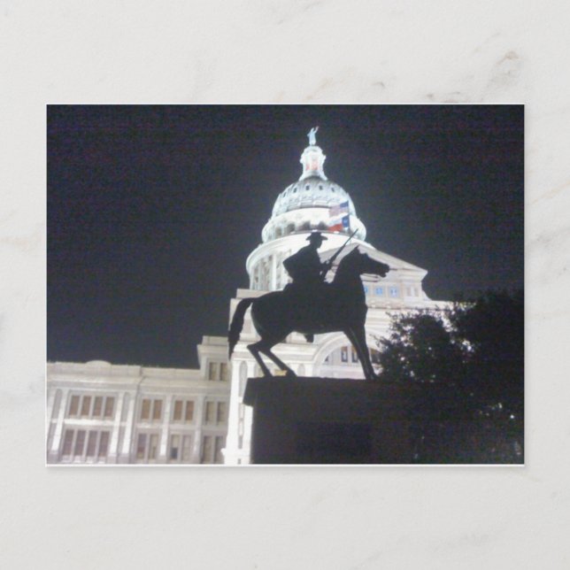 Ranger in front of TX Capitol.jpg Postcard (Front)