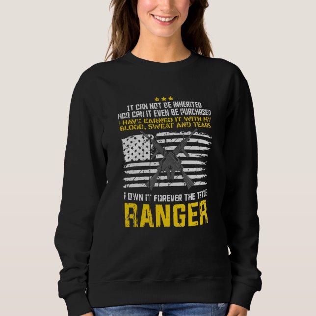 Ranger Military Design Sweatshirt (Front)