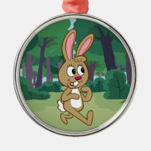 Ranger Rick   Becky Hare Metal Tree Decoration