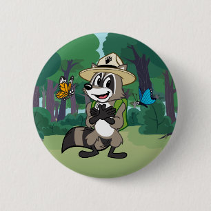 Ranger Rick   Butterfly Hero - Butterfly Sign 6 Cm Round Badge