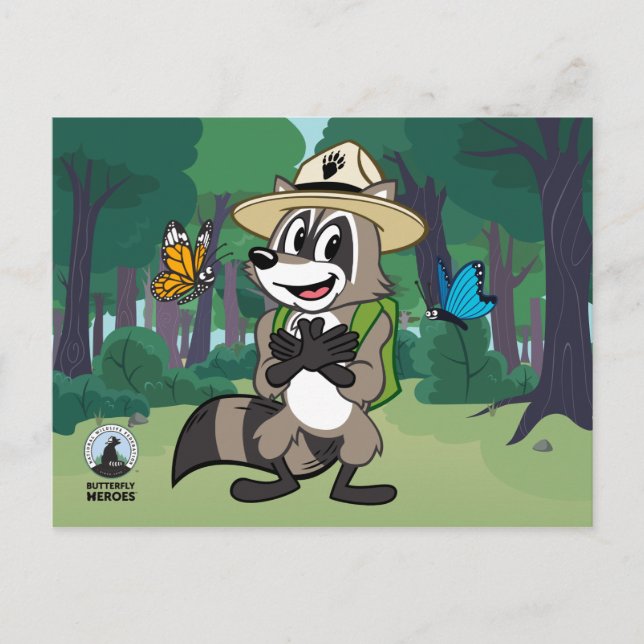 Ranger Rick | Butterfly Hero - Butterfly Sign Postcard (Front)