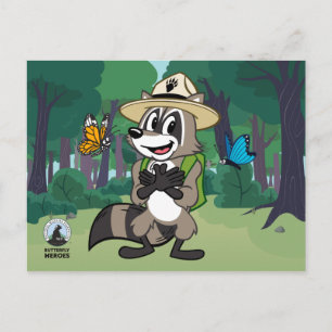 Ranger Rick Butterfly Hero - Butterfly Sign Postcard