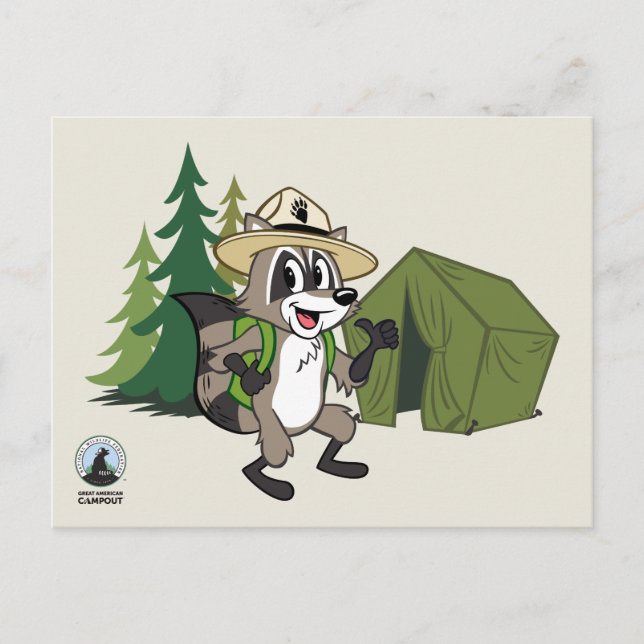 Ranger Rick | Great American Campout -Tent Postcard (Front)