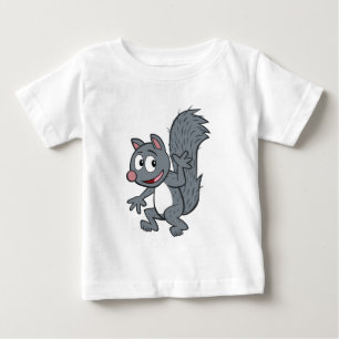 Ranger Rick Grey Squirrel Waving Baby T-Shirt