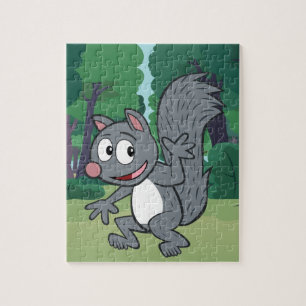 Ranger Rick   Grey Squirrel Waving Jigsaw Puzzle