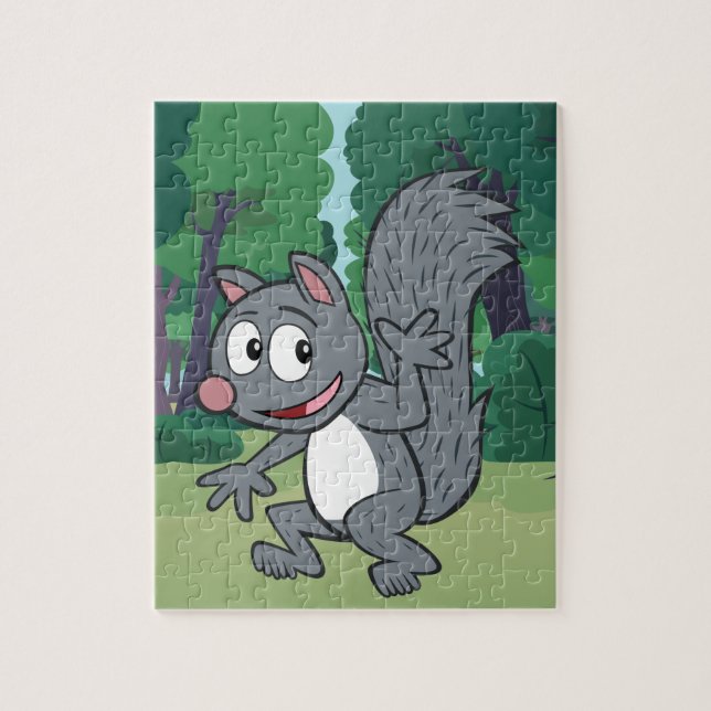 Ranger Rick | Grey Squirrel Waving Jigsaw Puzzle (Vertical)