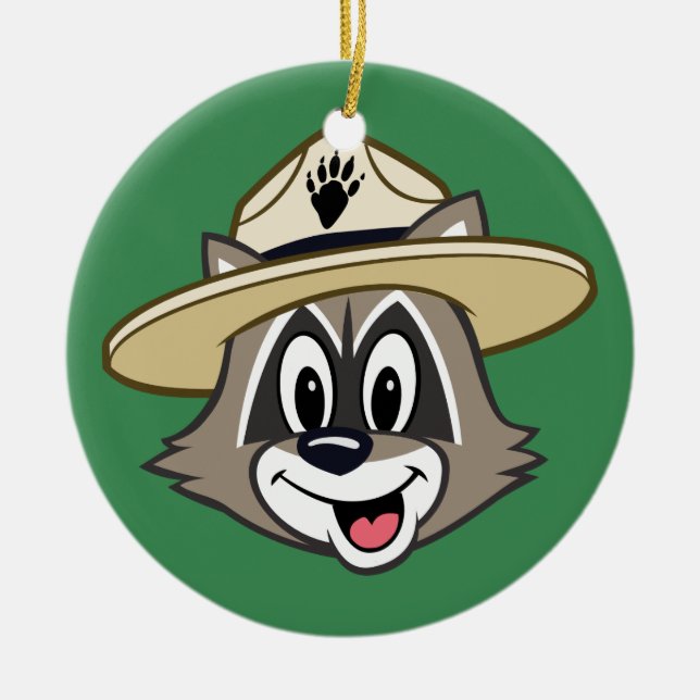 Ranger Rick | Ranger Rick Face Ceramic Tree Decoration (Front)