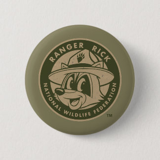 Ranger Rick | Ranger Rick Khaki Logo 6 Cm Round Badge