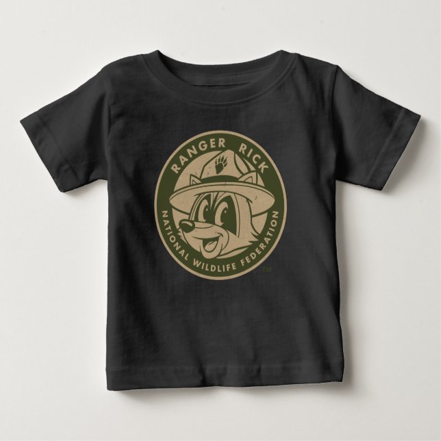 Ranger Rick | Ranger Rick Khaki Logo Baby T-Shirt (Front)