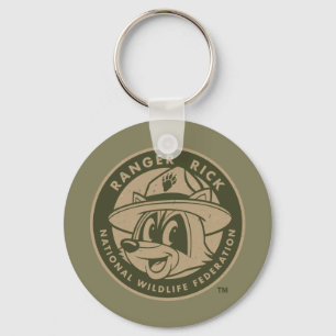 Ranger Rick   Ranger Rick Khaki Logo Key Ring