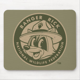 Ranger Rick   Ranger Rick Khaki Logo Mouse Pad