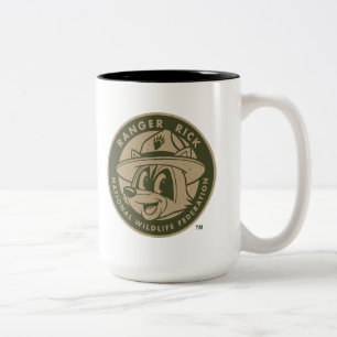 Ranger Rick Ranger Rick Khaki Logo Two-Tone Coffee Mug