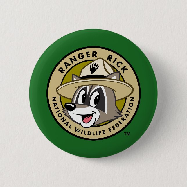 Ranger Rick | Ranger Rick Logo 6 Cm Round Badge (Front)