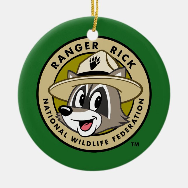 Ranger Rick | Ranger Rick Logo Ceramic Ornament (Front)