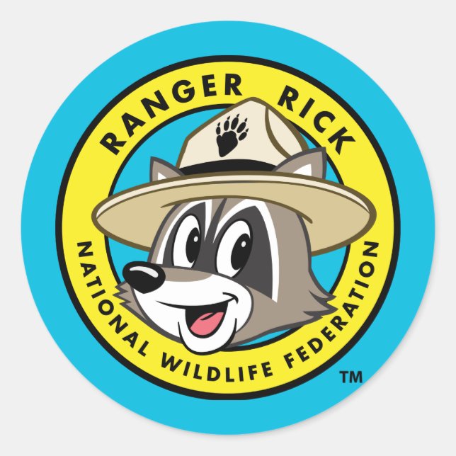 Ranger Rick | Ranger Rick Logo Classic Round Sticker (Front)