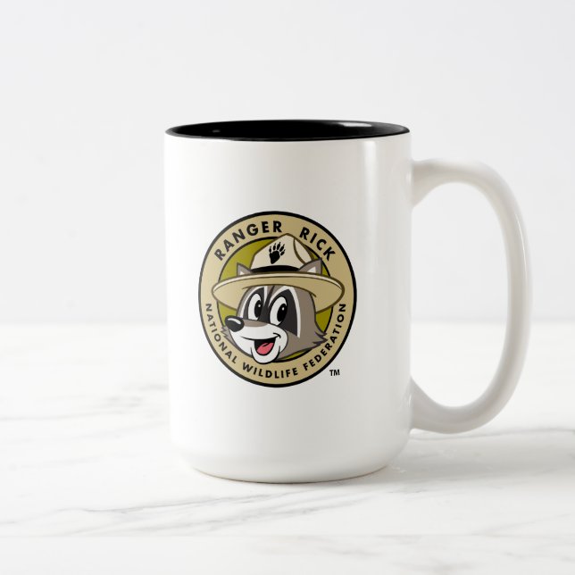 Ranger Rick | Ranger Rick Logo Two-Tone Coffee Mug (Right)