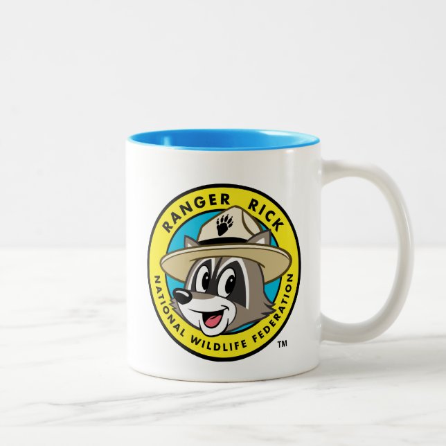 Ranger Rick | Ranger Rick Logo Two-Tone Coffee Mug (Right)