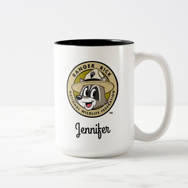 Ranger Rick | Ranger Rick Logo Two-Tone Coffee Mug (Right)