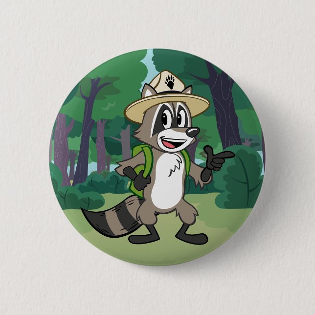 Ranger Rick | Ranger Rick Pointing 6 Cm Round Badge (Front)