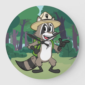 Ranger Rick | Ranger Rick Pointing Large Clock