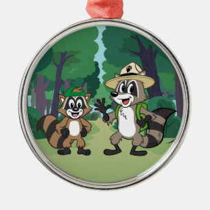 Ranger Rick Ranger Rick & Ricky Metal Tree Decoration