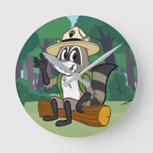Ranger Rick Ranger Rick Sitting Round Clock