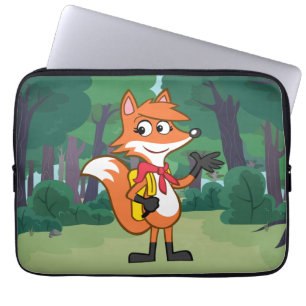 Ranger Rick Scarlett Fox Waving Laptop Sleeve