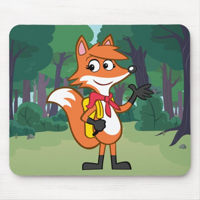 Ranger Rick | Scarlett Fox Waving Mouse Pad (Front)