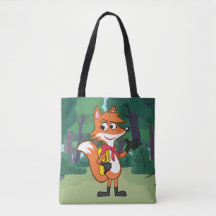 Ranger Rick   Scarlett Fox Waving Tote Bag