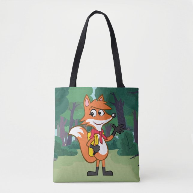 Ranger Rick | Scarlett Fox Waving Tote Bag (Front)
