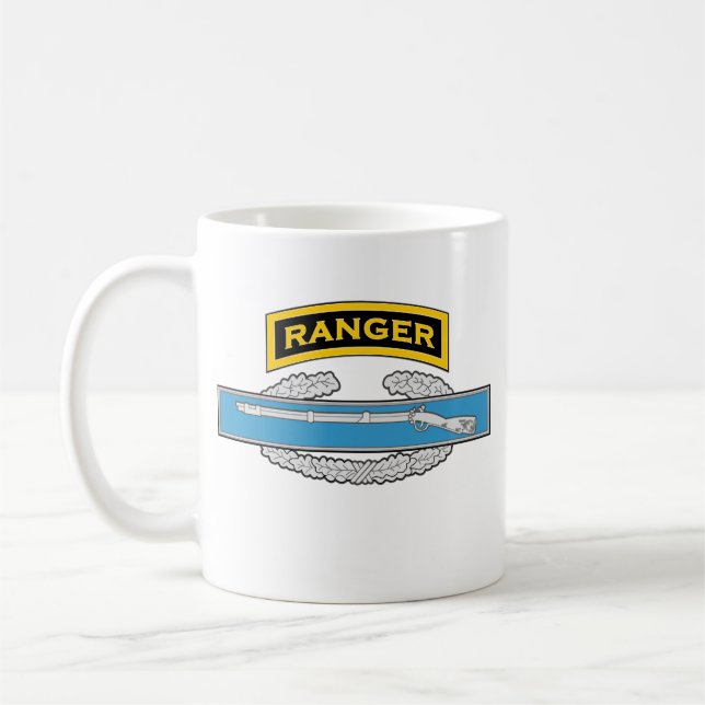 Ranger tab - Combat Infantryman's Badge Coffee Mug (Left)