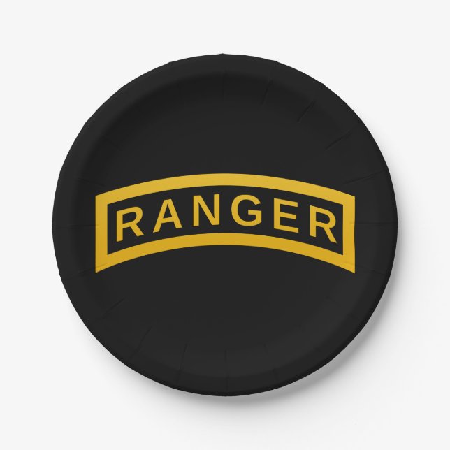 Ranger Tab Paper Plate (Front)