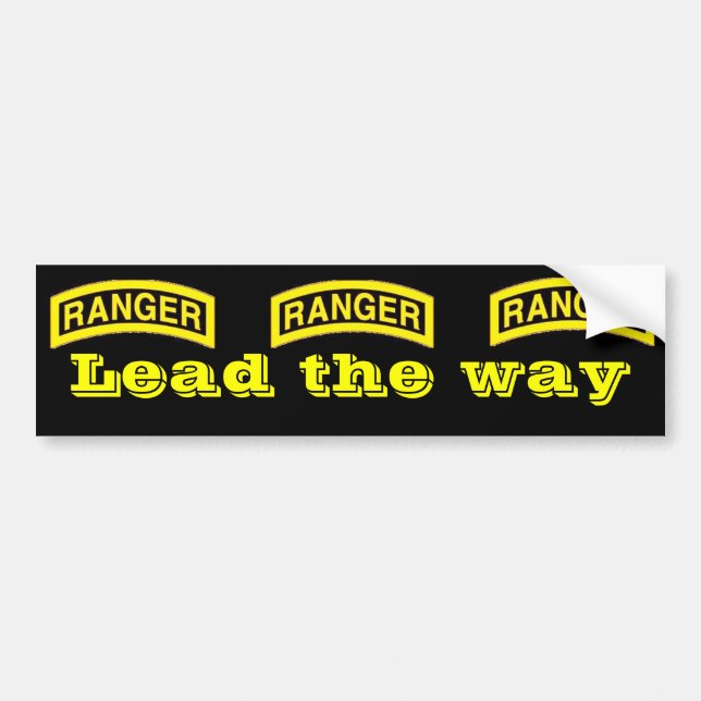 Rangers lead the way bumper sticker (Front)