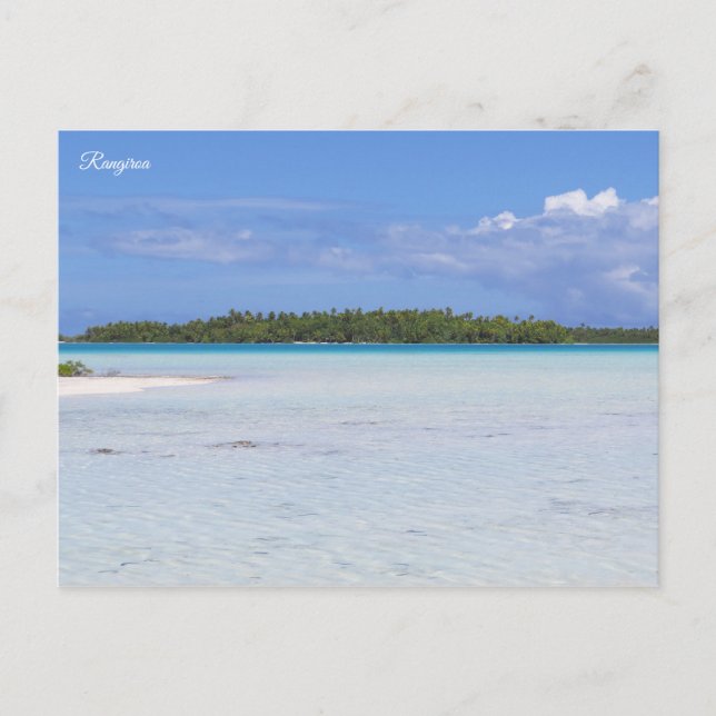 Rangiroa Blue Lagoon Postcard (Front)