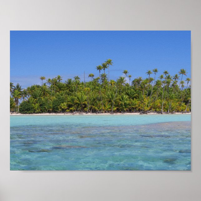 Rangiroa tropical island poster (Front)