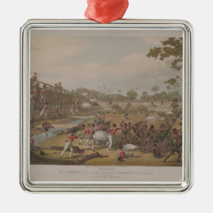 Rangoon: The Storming of one of the Principal Stoc Metal Tree Decoration