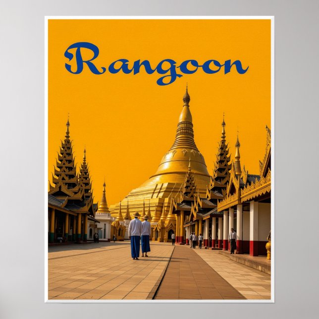 Rangoon Travel Poster (Front)