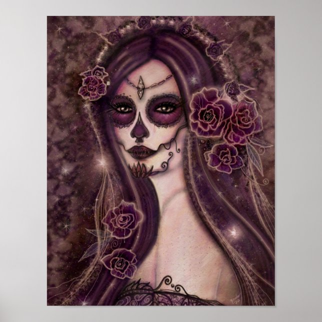 Ranita Day of the dead poster print by Renee (Front)