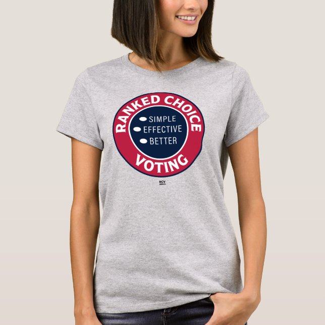 Ranked Choice Voting circular seal T-Shirt (Front)