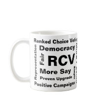 Ranked Choice Voting words 11 oz Coffee Mug
