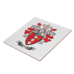 Rankin Family Crest Coat of Arms Ceramic Tile