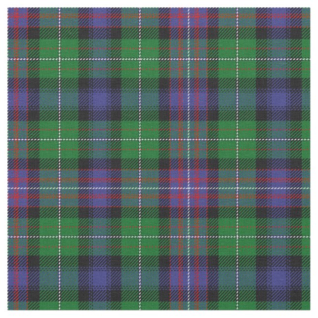 Rankine Tartan Print Fabric (Close Up)