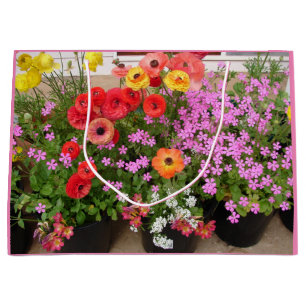 Rannunculus Spring Bulbs Birthday Cake Favour Box Large Gift Bag