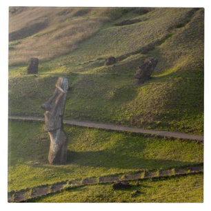 Rano Raraku, Rapa Nui, Easter Island, Chile Ceramic Tile