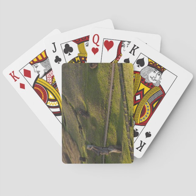 Rano Raraku, Rapa Nui, Easter Island, Chile Playing Cards (Back)