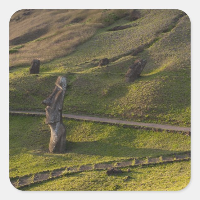 Rano Raraku, Rapa Nui, Easter Island, Chile Square Sticker (Front)