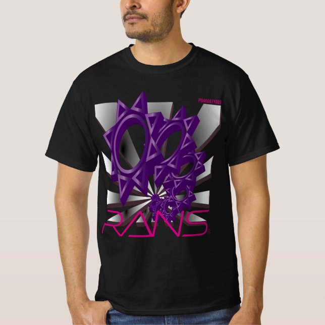 RANS Pop Out T-shirt    P040007Y003AME Black (Front)