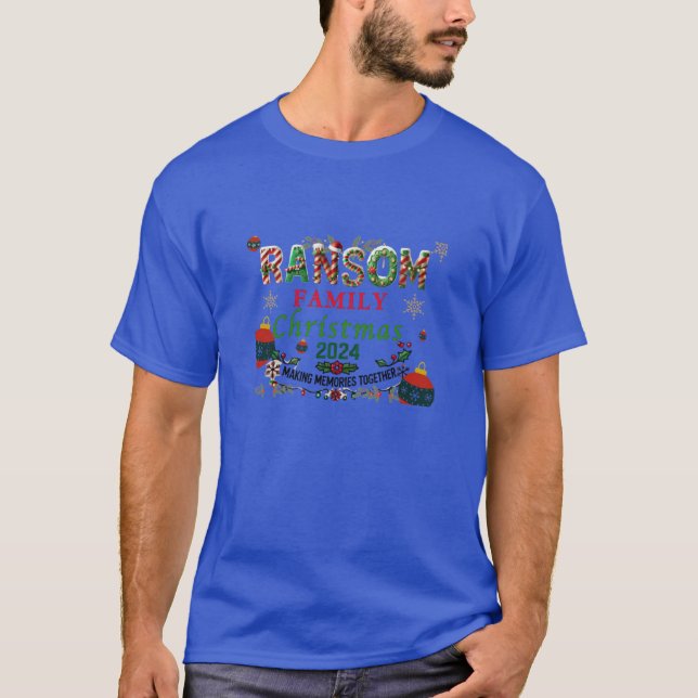 Ransom Family Christmas 2024 T-Shirt (Front)