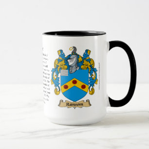 Ransom Family Coat of Arms Mug
